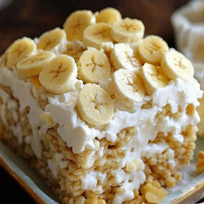 GourmetBanana Pudding Rice Krispy Treats (Jumbo SIZED)
