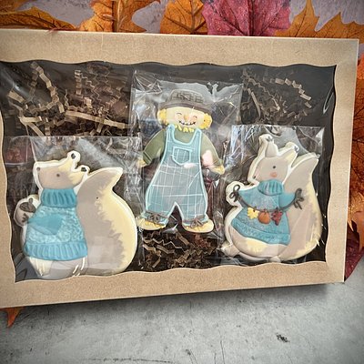 3 Pack Of Fall Critters (well, 2 Critters And A Scarecrow)