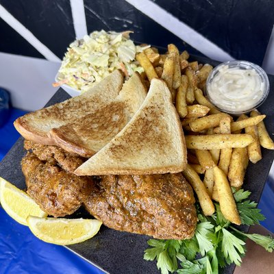 Fish Fry Friday 6/20/25 2 pieces of fish (dipped or regular) seasoned fries, coleslaw , light bread. Will be available until sold out