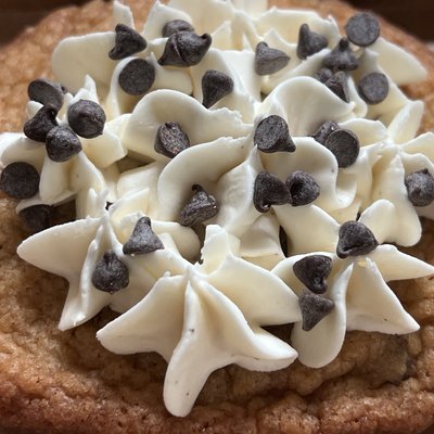 Giant Double Chocolate Chip Sourdough Cookie