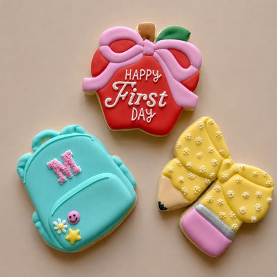 Custom Teacher Cookie Trio