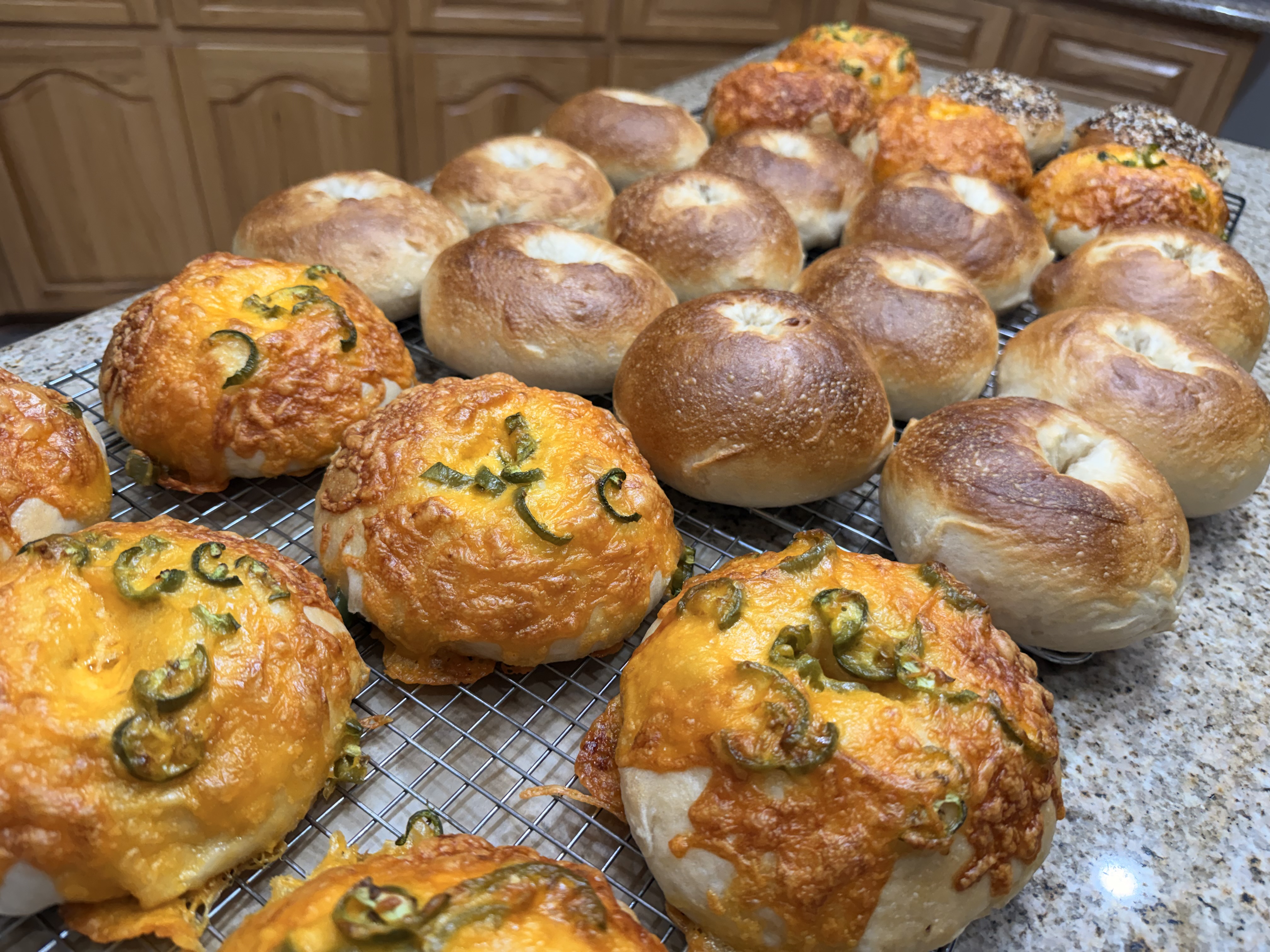 4 Pack- Plain Sourdough Bagels 