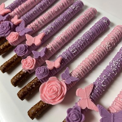 Glam Chocolate Covered Pretzels 