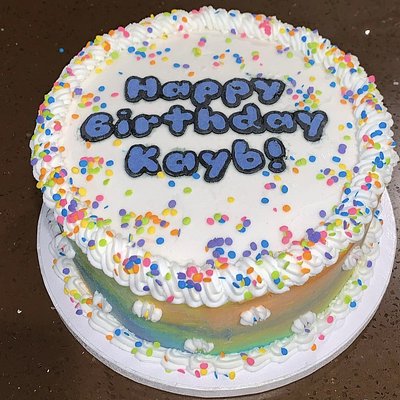 8” Buttercream Round ~24 Servings