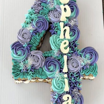 Number Cookie Cake