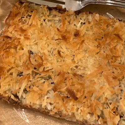 Toasted Coconut Cookie Bars-8 Quantity