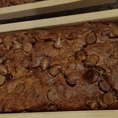 Triple Chocolate Chip Banana Bread 