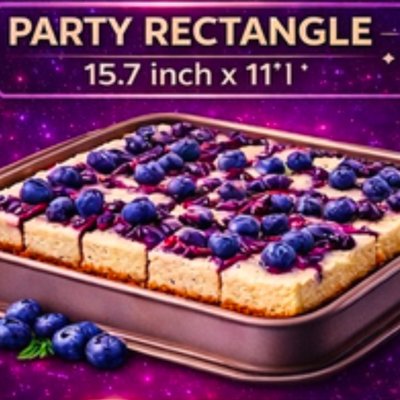 Blueberry Bliss Cheesecake Party Rectangle LITE