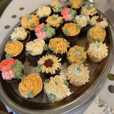 Dozen Floral Cupcakes 