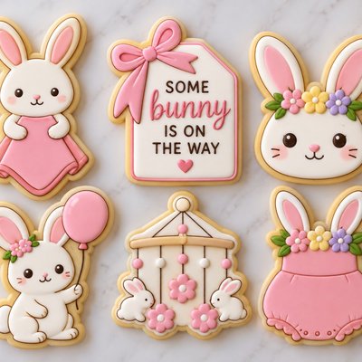 Baby Easter ￼Baby Shower Cookie Set