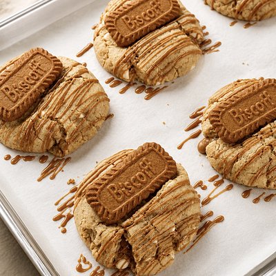 Stuffed Biscoff Gourmet Cookie