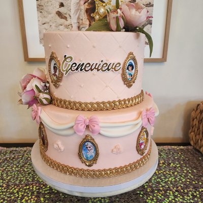 2 Tier Cake (50-55 Servings) 