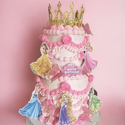 2 Tiered Princess Cake 