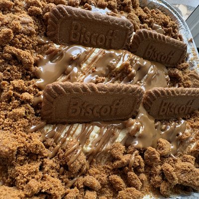 Half Family Size Biscoff Pudding