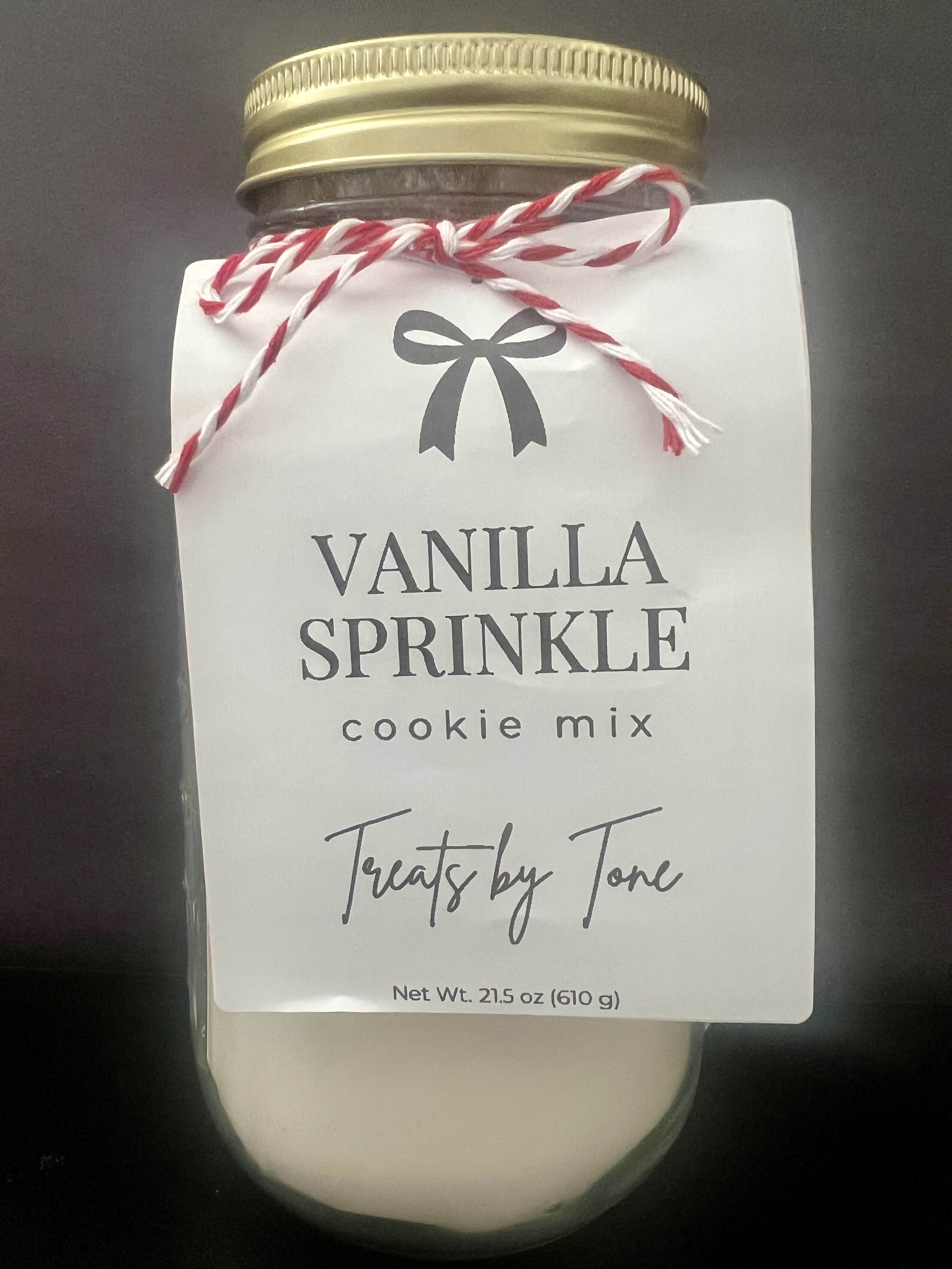 Valentine’s Day Vanilla Sprinkle Cookie Mix (Mason Jar)