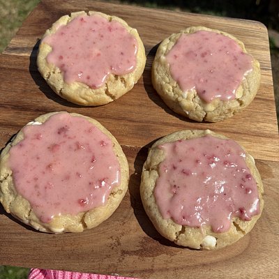 Dozen Strawberry Glaze Sugar Cookie