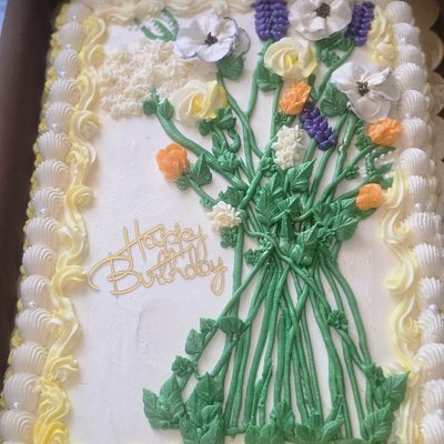 1/2 Sheet Cake 