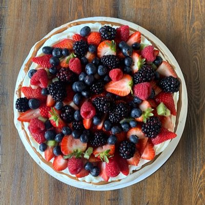 Pavlova Mediana Redonda Frutas Rojos Mixed Pavlova Medium Mixed Fruit Red (10 to 12 servings)