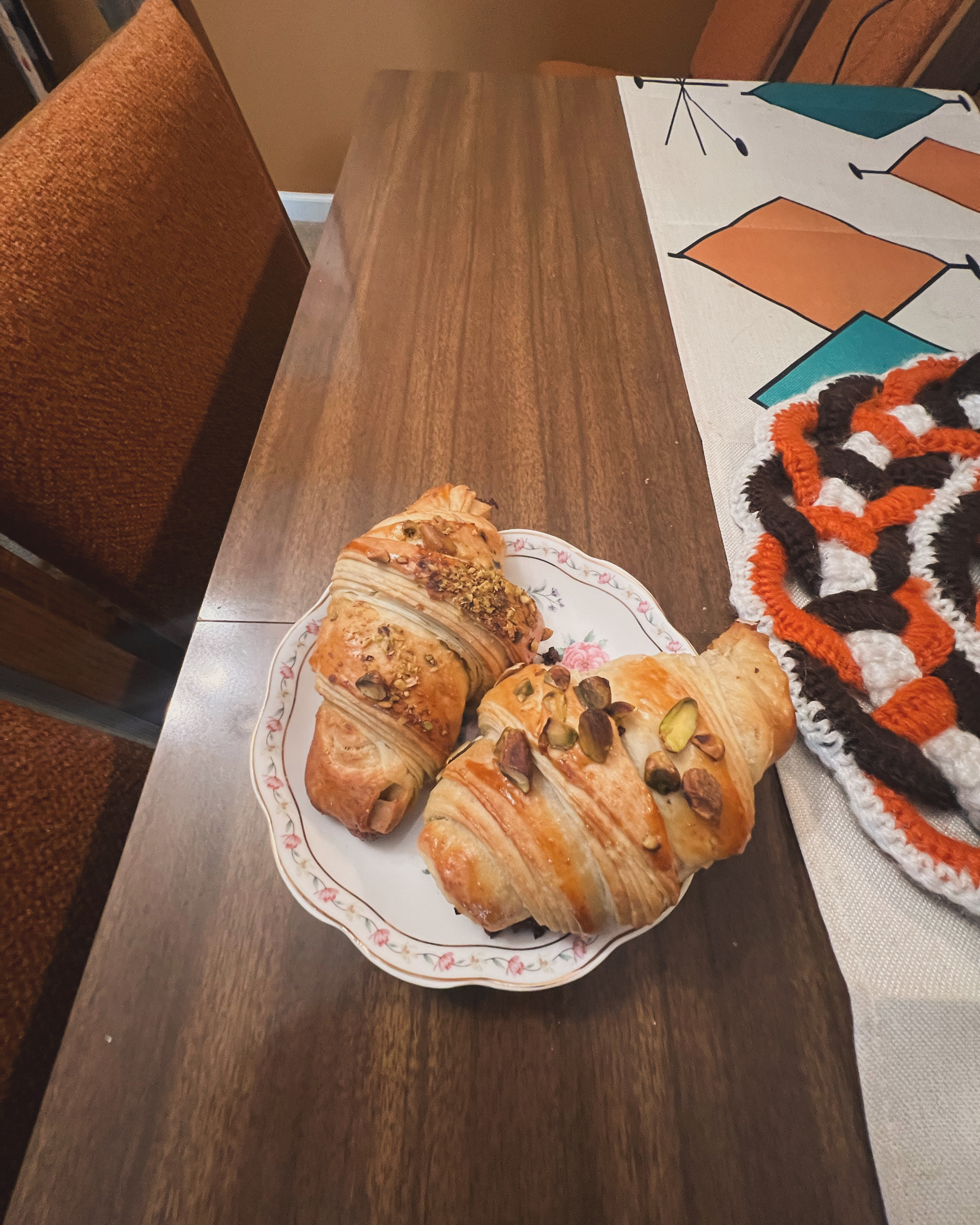 Pistachio Croissants 
