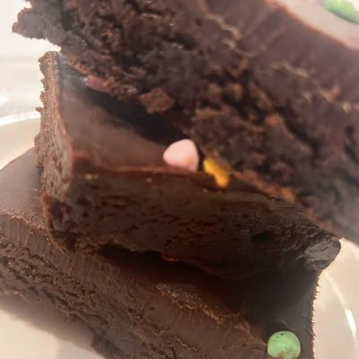 Cosmic  Brownies With Ganache Topping (no Dye Sprinkles) 4 Pack 