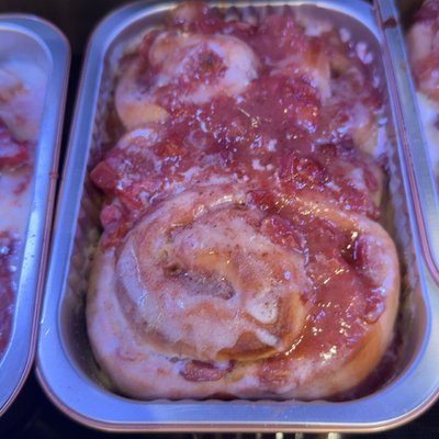 Peach cobbler roll