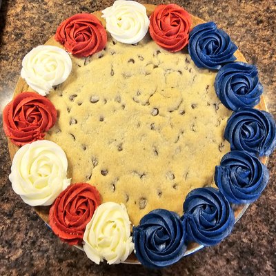 Red, White & Blue Cookie Cake