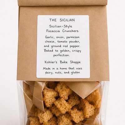 🍕 Pizza Focaccia Crunchers 🍕 9 Oz