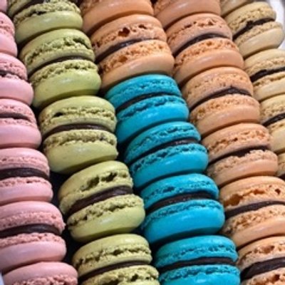 Dozen Chocolate Ganache French macaroons 